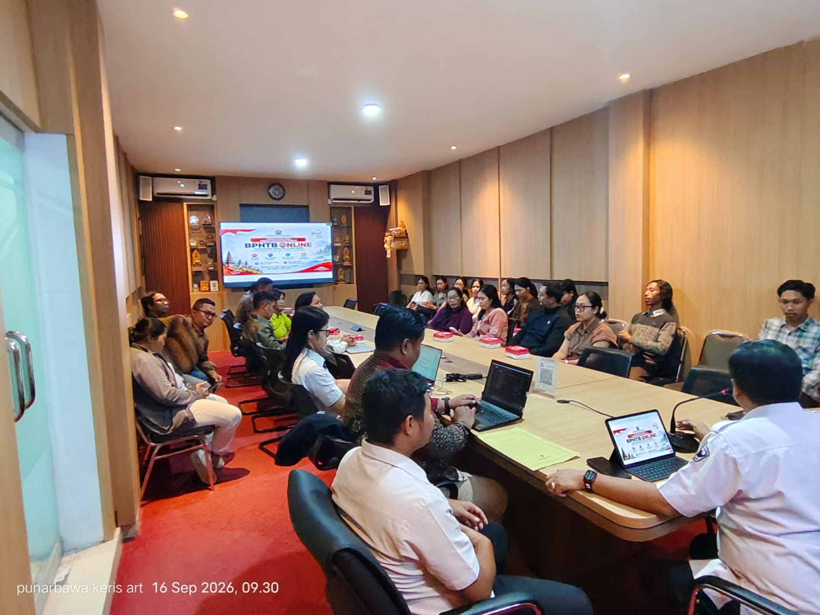 BKPAD Kabupaten Bangli Gelar Sosialisasi dan Forum Konsultasi Publik BPHTB Online